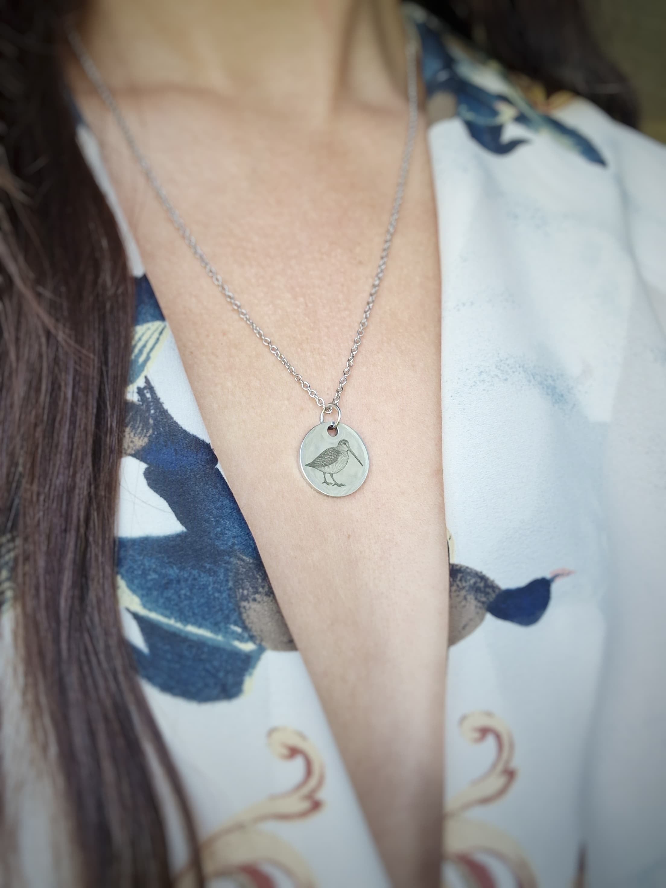Pendentif - La Bécasse - Personnalisation offerte