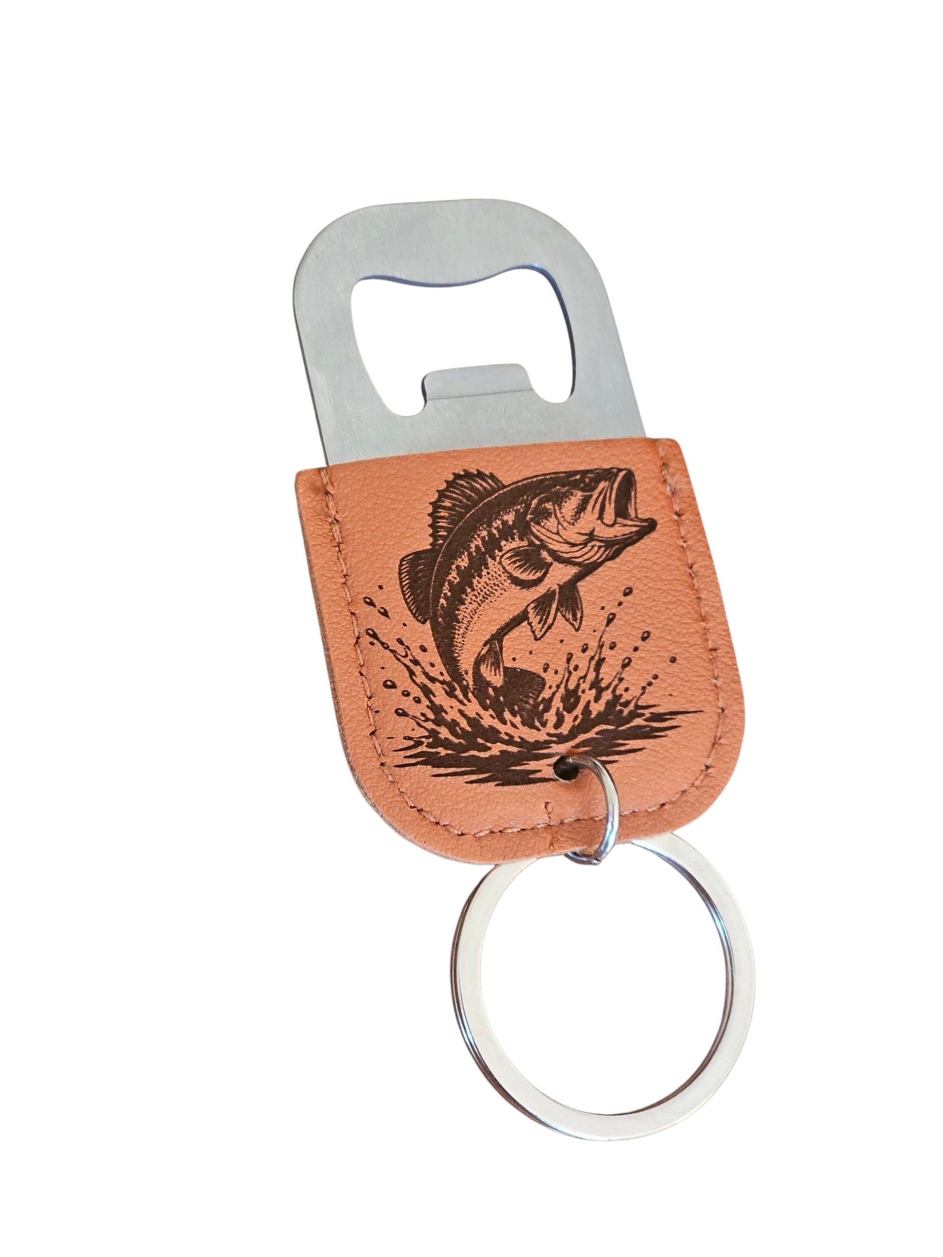Décapsuleur cuir - BLACK BASS - Personnalisation offerte
