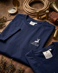 mode - tshirt - chasse - vêtement - bleu - unic hunt