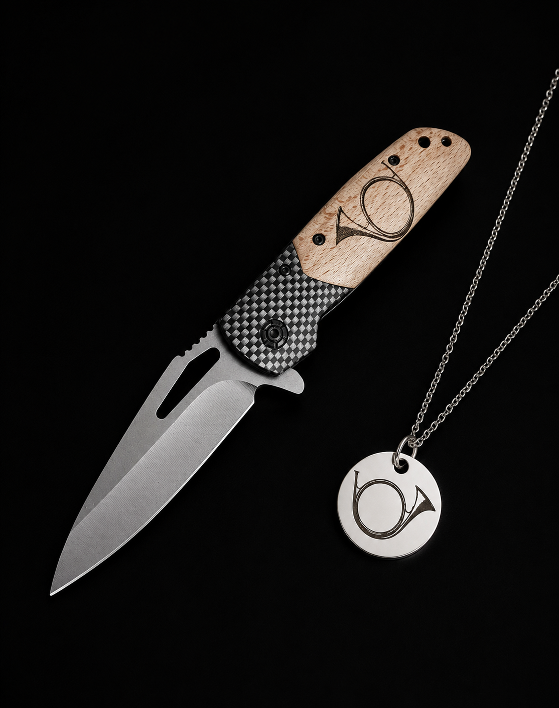 personnalisable couteau personnalisable chasse outdoor hunting unic hunt bijoux